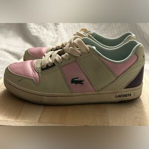 Lacoste Women's Thrill USA Athletic Shoes Pink Gray Rare Colorway Size 6.5